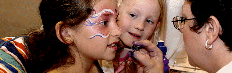 Face painting during National Archaeology day 2005